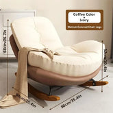 Rocking Chair Nursery - Padded Glider for Living Room & Bedroom Reading - Himpall